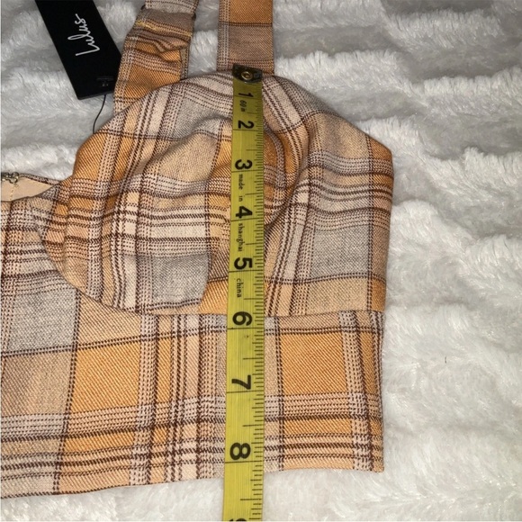 Lulus Women’s Plaid Bustier With Back Zipper NWT Size XS - Picture 11 of 11